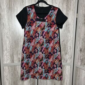 Twenty - Seven Names Mini Dress Embroidered Short Sleeves Designer Size S